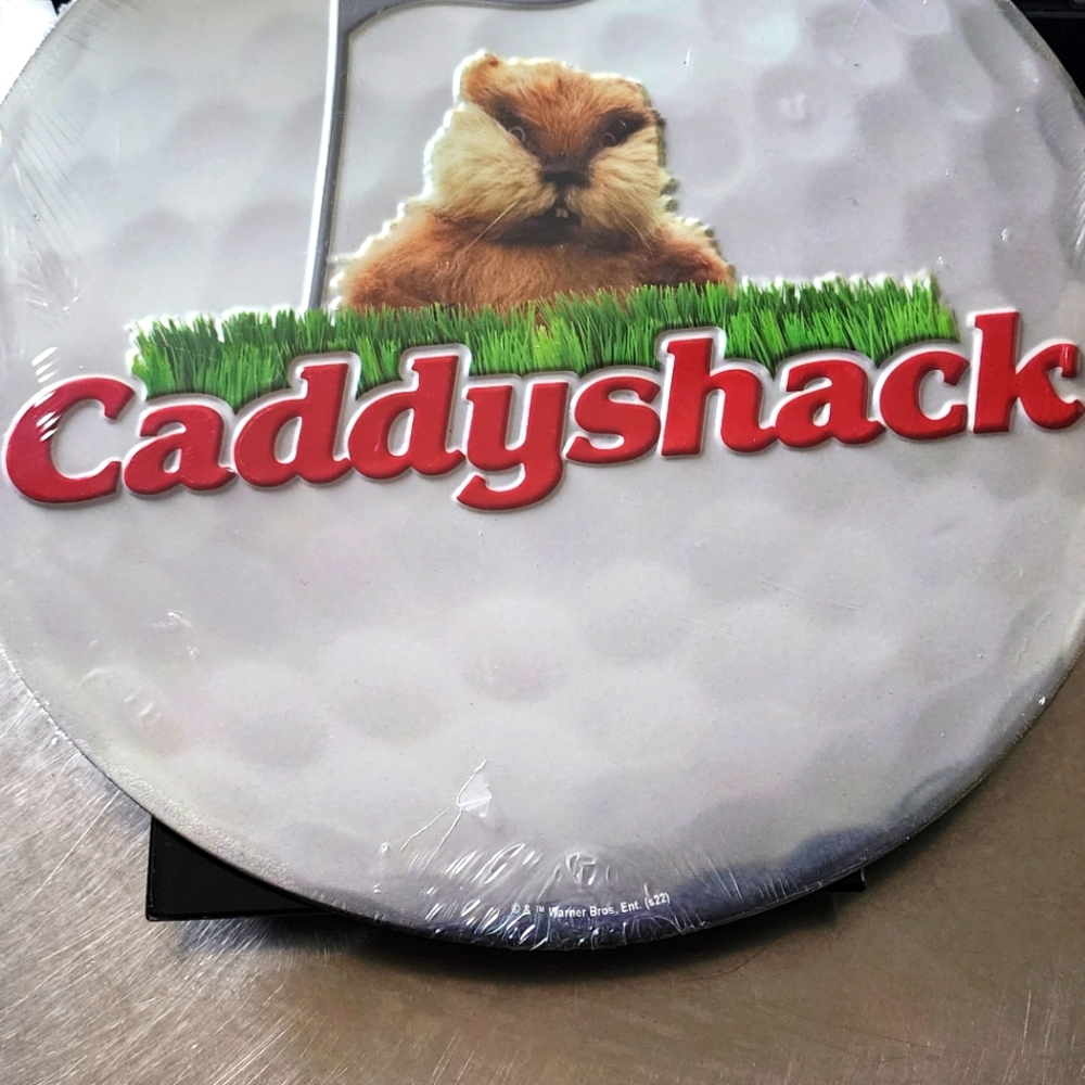 CaddyShack - Round Tin Metal Sign (Man Cave, Shop, Garage) Bushwood Club Gopher